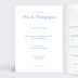 Menu mariage Instant Élégant Intérieur Gauche