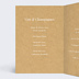 Menu mariage Lauriers Intérieur Gauche