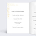 Menu mariage Poudre Ocre Intérieur Gauche