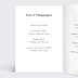 Menu mariage Menu de Mariage Sobre et Joli Intérieur Gauche