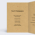 Menu mariage Timeline Intérieur Gauche
