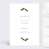 Menu mariage Tournesol Intérieur Gauche