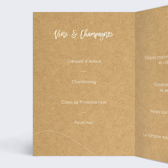 Menu Mariage Ensemble en Vadrouille