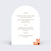 Menu mariage Flowers of fall Verso