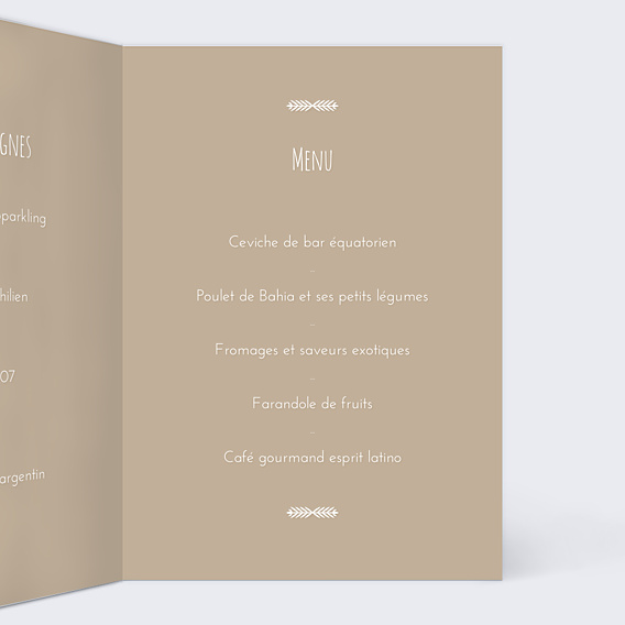 Menu Mariage Nous Nous Marions
