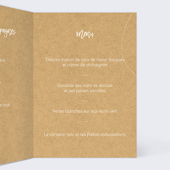 Menu Mariage Ensemble en Vadrouille