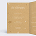 Menu mariage Tourbillon d'Étoiles Kraft Intérieur Gauche
