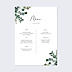 Menu Mariage Menu Poster Eucalyptus