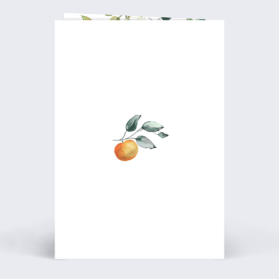 Menu mariage Agrumes Verso