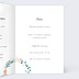 Menu mariage Couronne de Fleurs Intérieur Droit