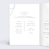 Menu mariage Affection Intérieur Gauche