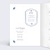 Menu mariage Azulejos Intérieur Gauche