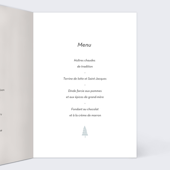 Menu Noël Village de Montagne