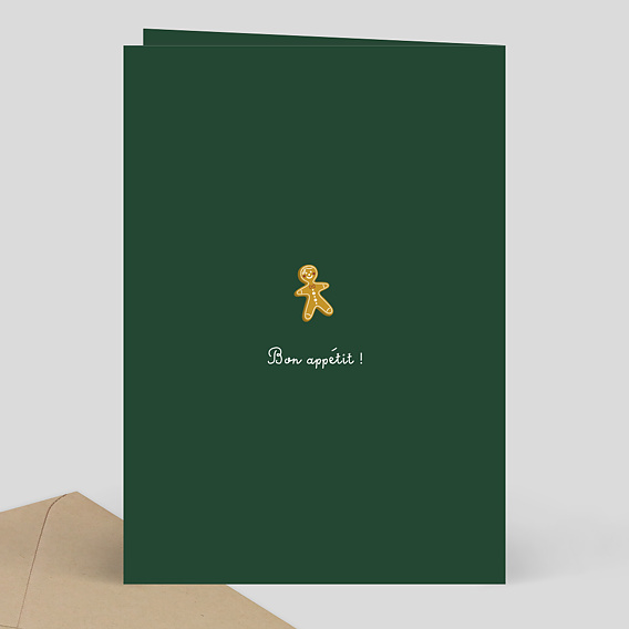 Menu de Noël Pain d'épices  Verso