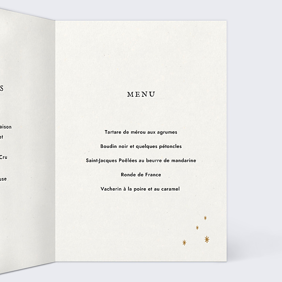Menu Noël Petits biscuits