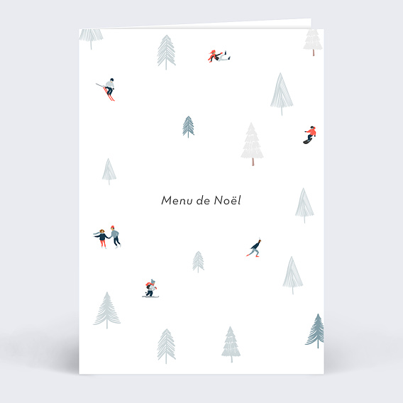 menu de noel à personnaliser