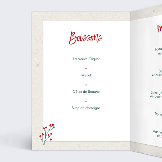 Menu Noël Festif