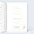 Menu de Noël Fleurs ocre Intérieur Droit