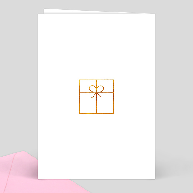 Menu Noël Joli Cadeau Verso