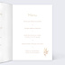 Menu Noël Fleurs ocre