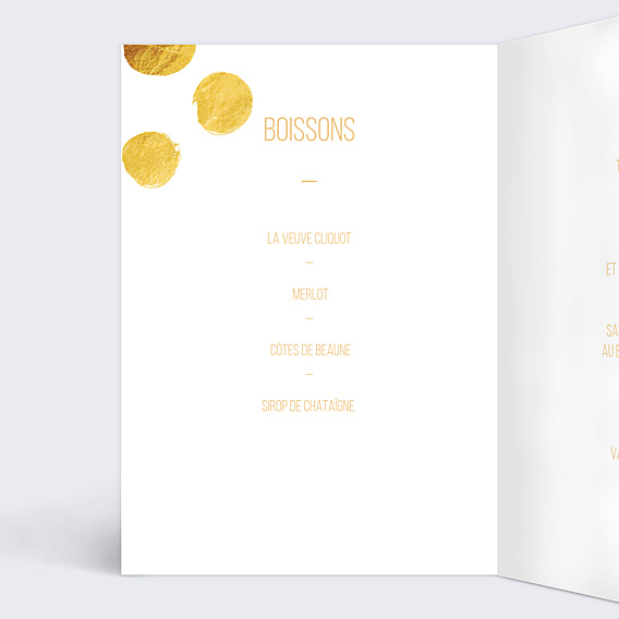 Menu Noël Graphique Chic