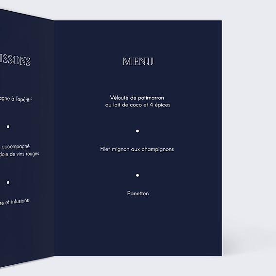 Menu Noël Champêtre