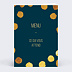 Menu de Noël Graphique Chic