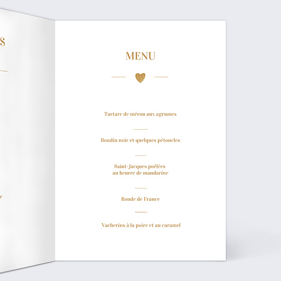 Menu Noël Jeu typographique