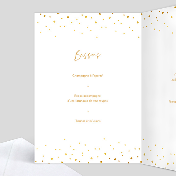 Menu de Noël Élegance Intérieur Gauche