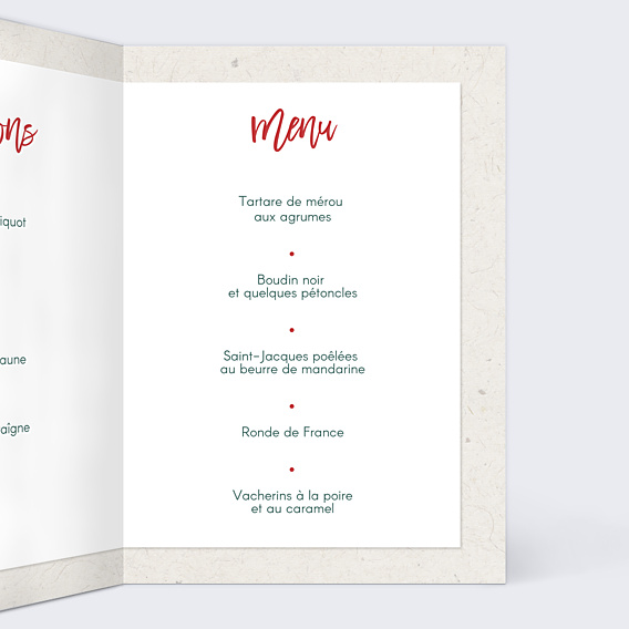 Menu Noël Festif