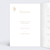 Menu de Noël Fleurs ocre Intérieur Gauche