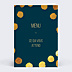 Menu Noël Graphique Chic