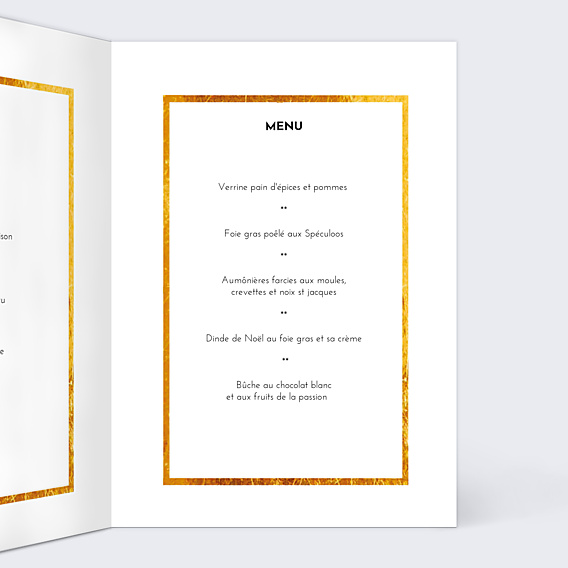 Menu Noël Joli Cadeau