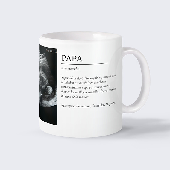 Mug annonce grossesse  Définition Papa