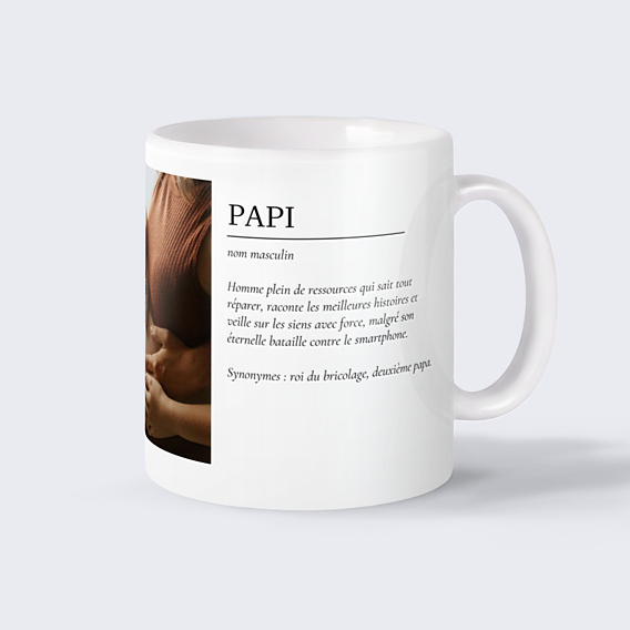 Mug annonce grossesse Définition papi