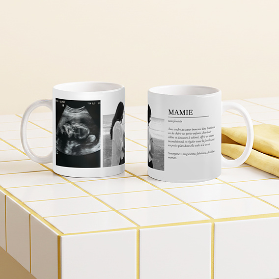 Mug annonce grossesse  Définition mamie