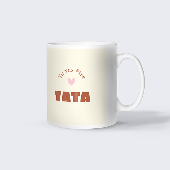 Mug annonce grossesse Tu vas être tata