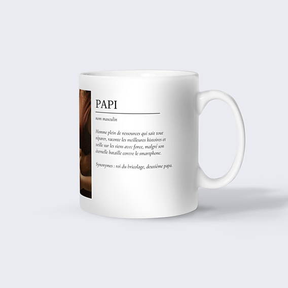 Mug annonce grossesse Définition papi