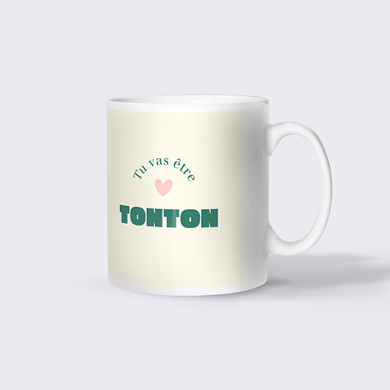 Mug annonce grossesse Tu vas être tonton