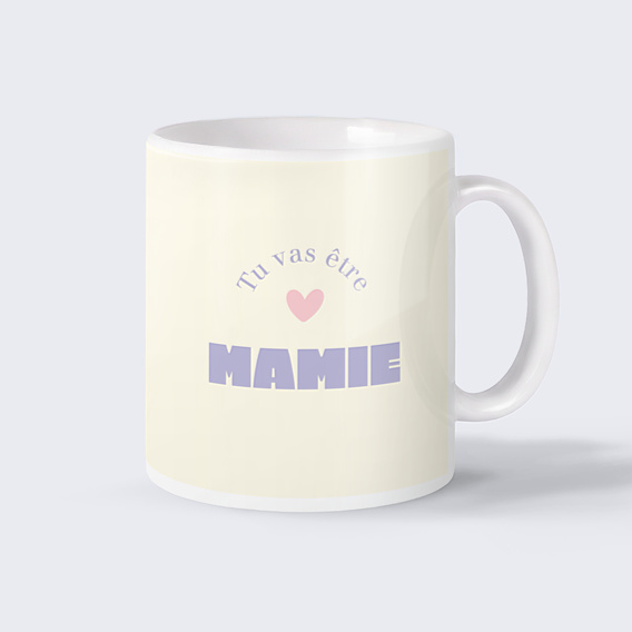 Mug annonce grossesse Tu vas être mamie