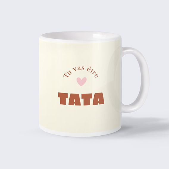 Mug annonce grossesse Tu vas être tata
