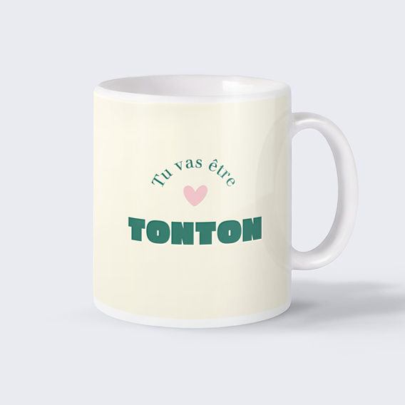 Mug annonce grossesse Tu vas être tonton
