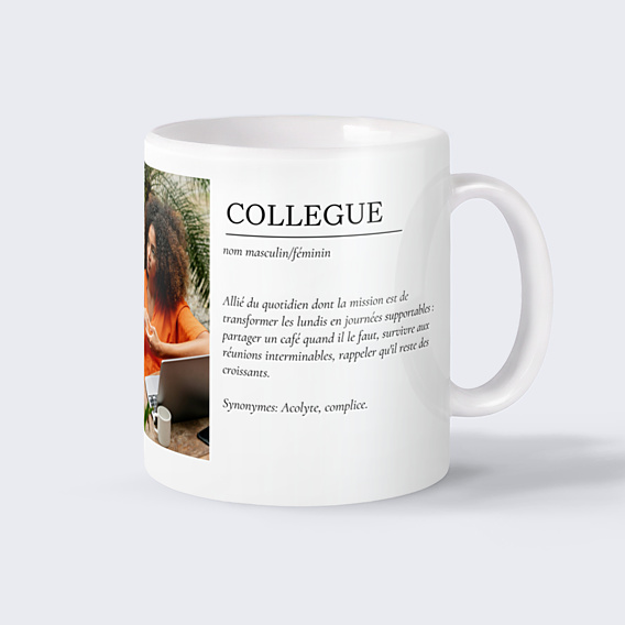 Mug entreprise Définition collègue