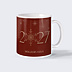Mug entreprise Voeux enneigés rouge
