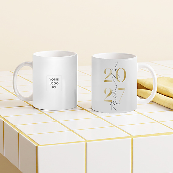 Mug entreprise Élégante calligraphie