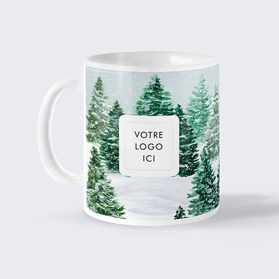 Mug entreprise Forêt enneigée