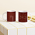 Mug entreprise Voeux enneigés rouge