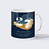 Mug entreprise Coup de pinceau bleu