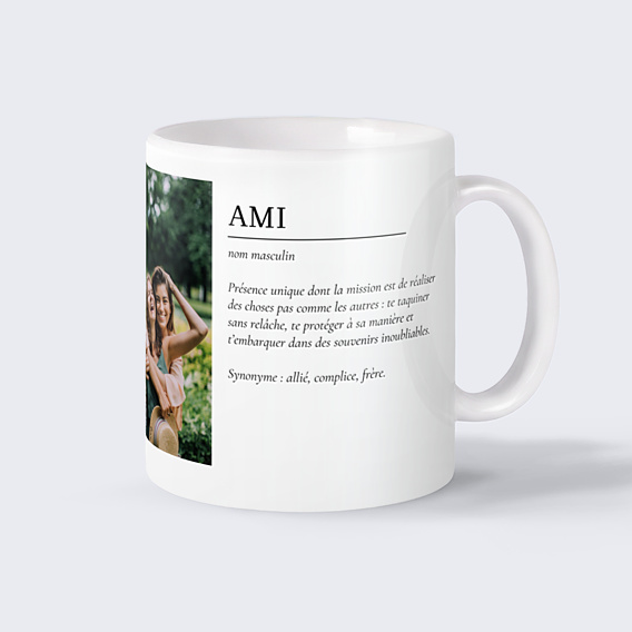 Mug famille Définition ami