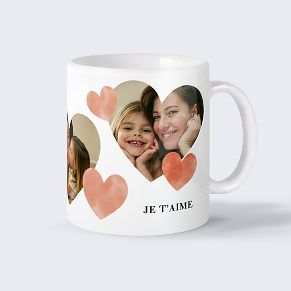 Mug famille Eclats de coeurs